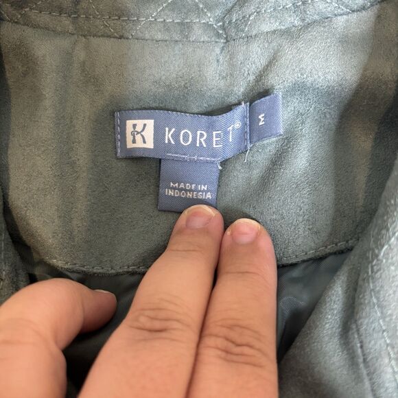 Vintage Koret Polyester Suede green jacket women’s medium. - Picture 6 of 12